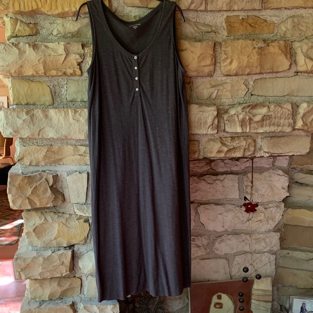 Eileen Fisher Heathered Gray Tank Dress